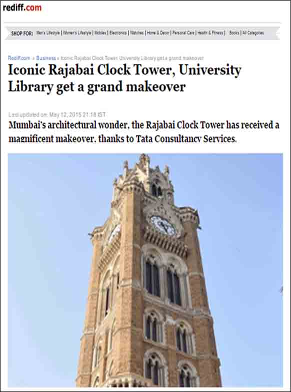Iconic Rajabai Clock Tower, University Library get a grand makeover, Rediff